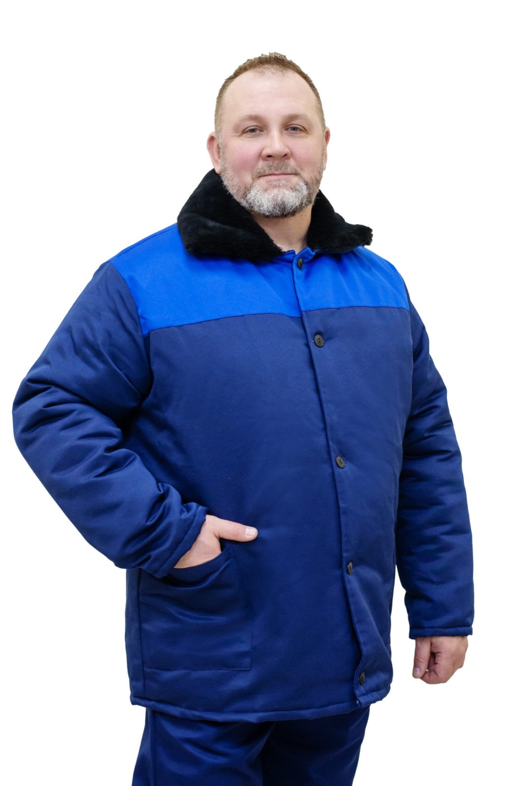 Куртка рабочая зимняя Грета (синий)