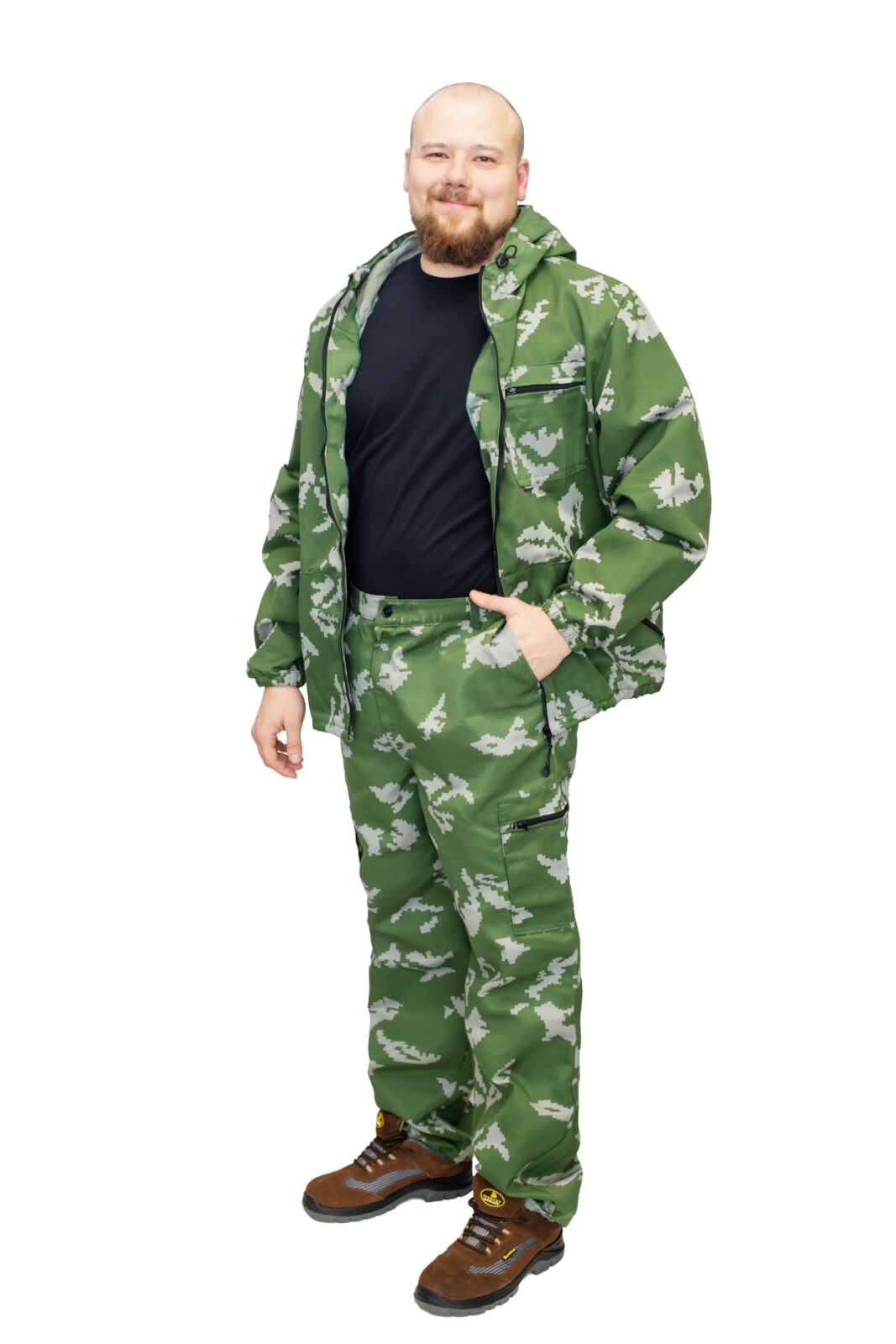 Костюм мужской КМФ №ох105 “березка” (куртка, брюки)